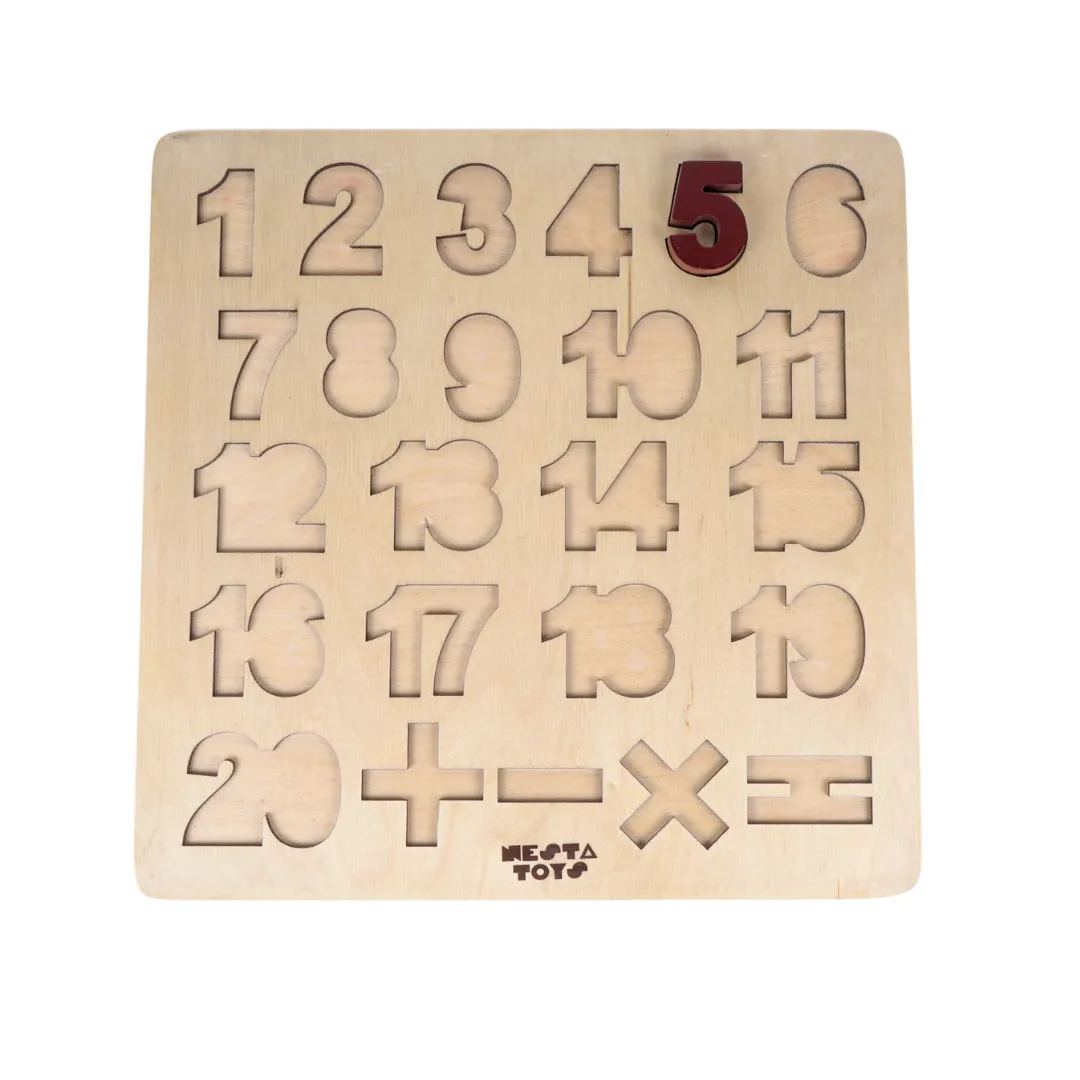 Wooden Number Puzzle Toys