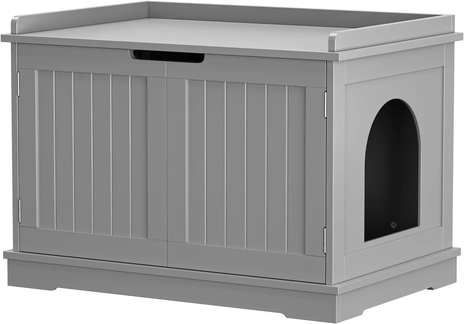 ZENY™ Cat Litter Box Enclosure, Cat Litter Box Furniture Hidden, Wooden Cat Litter Cabinet with Divider, Modern Cat Washroom Storage Bench